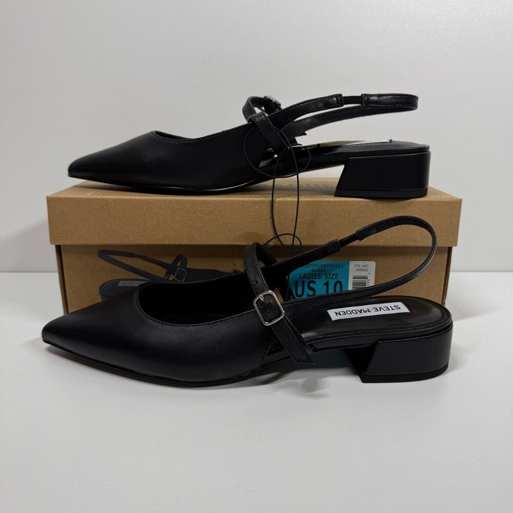 NIB • Steve Madden Women's Black Christyy Pointed Shoes Size: 10